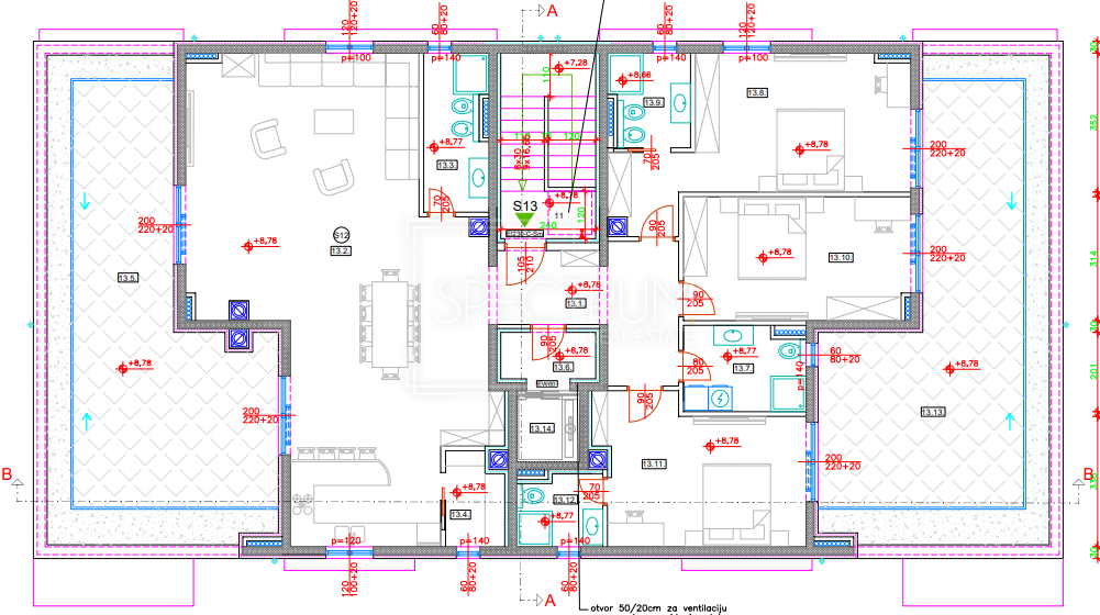 Torre, penthouse con vista aperta