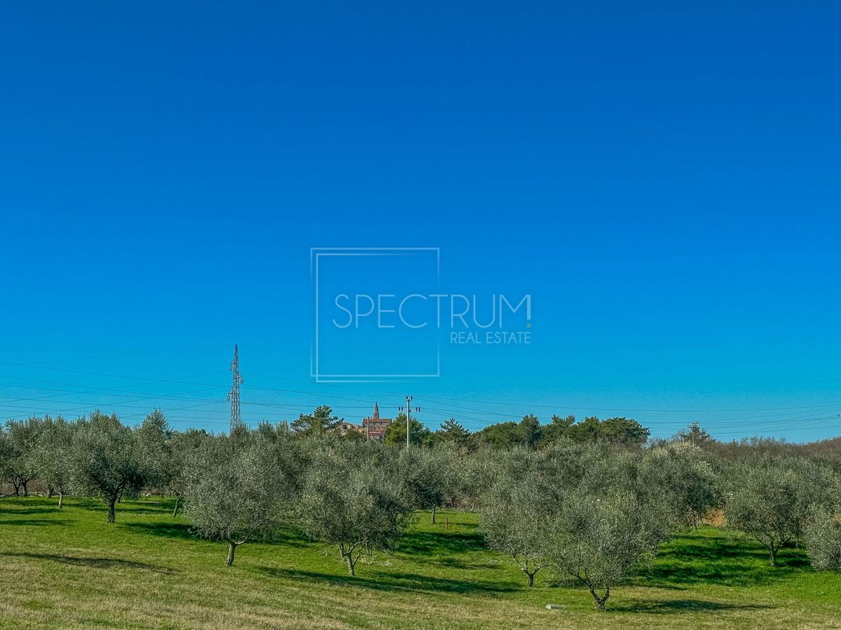 Zona di Buie, terreno edificabile in posizione tranquilla