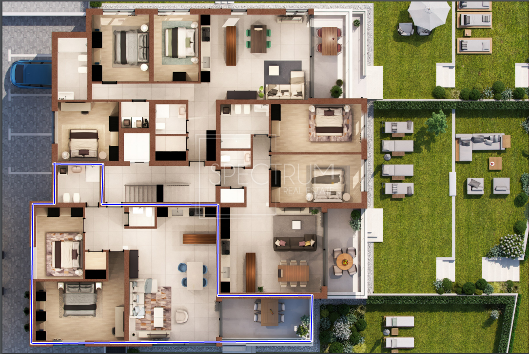 Cittanova, appartamento in posizione ricercata con vista mare