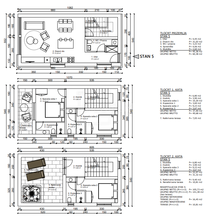 Parenzo, casa a schiera con piscina e vista mare