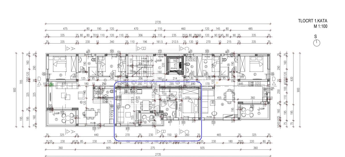 Torre, nuova costruzione, appartamento al 1° piano