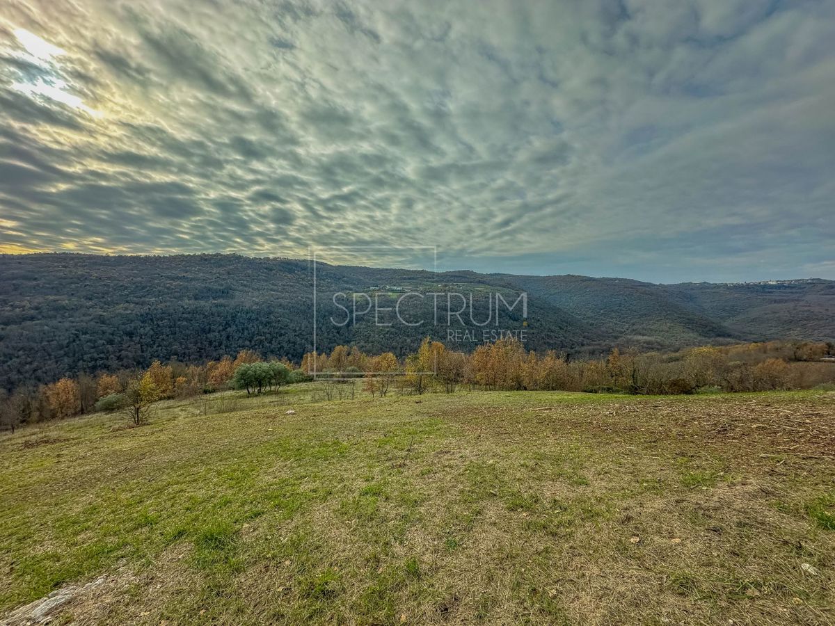 Zona di Montona, terreno edificabile con splendida vista