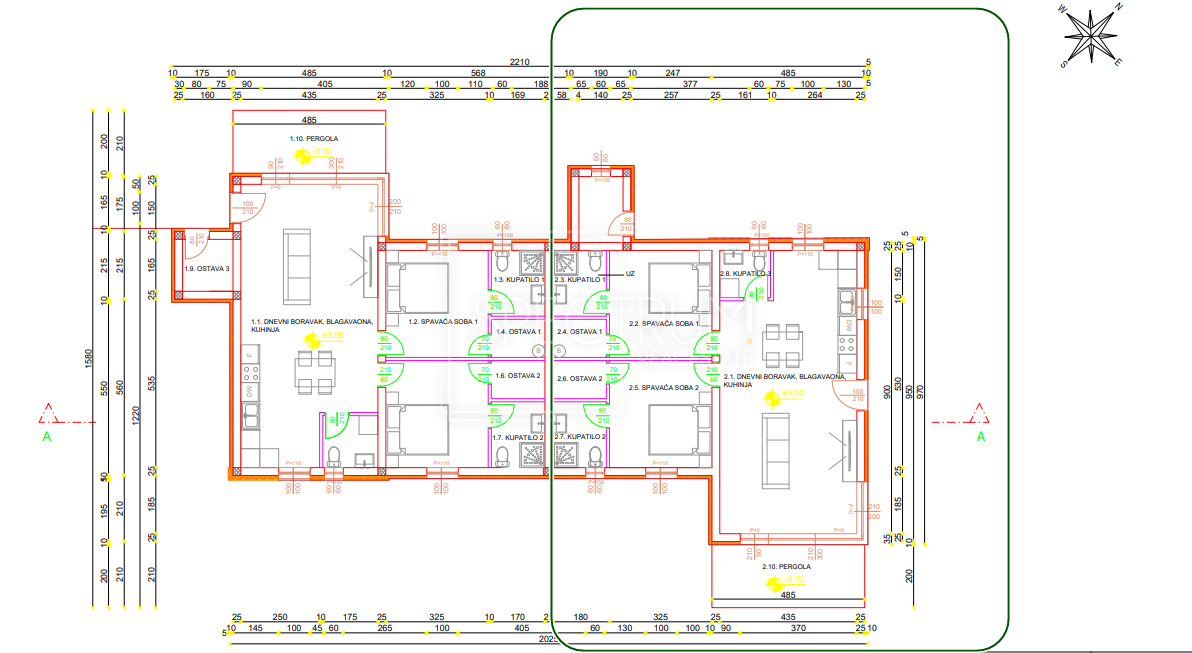 Zona Verteneglio, nuova costruzione, casa con piscina