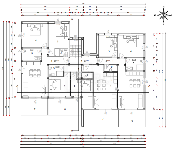 Cittanova, appartamento con vista mare al 2° piano