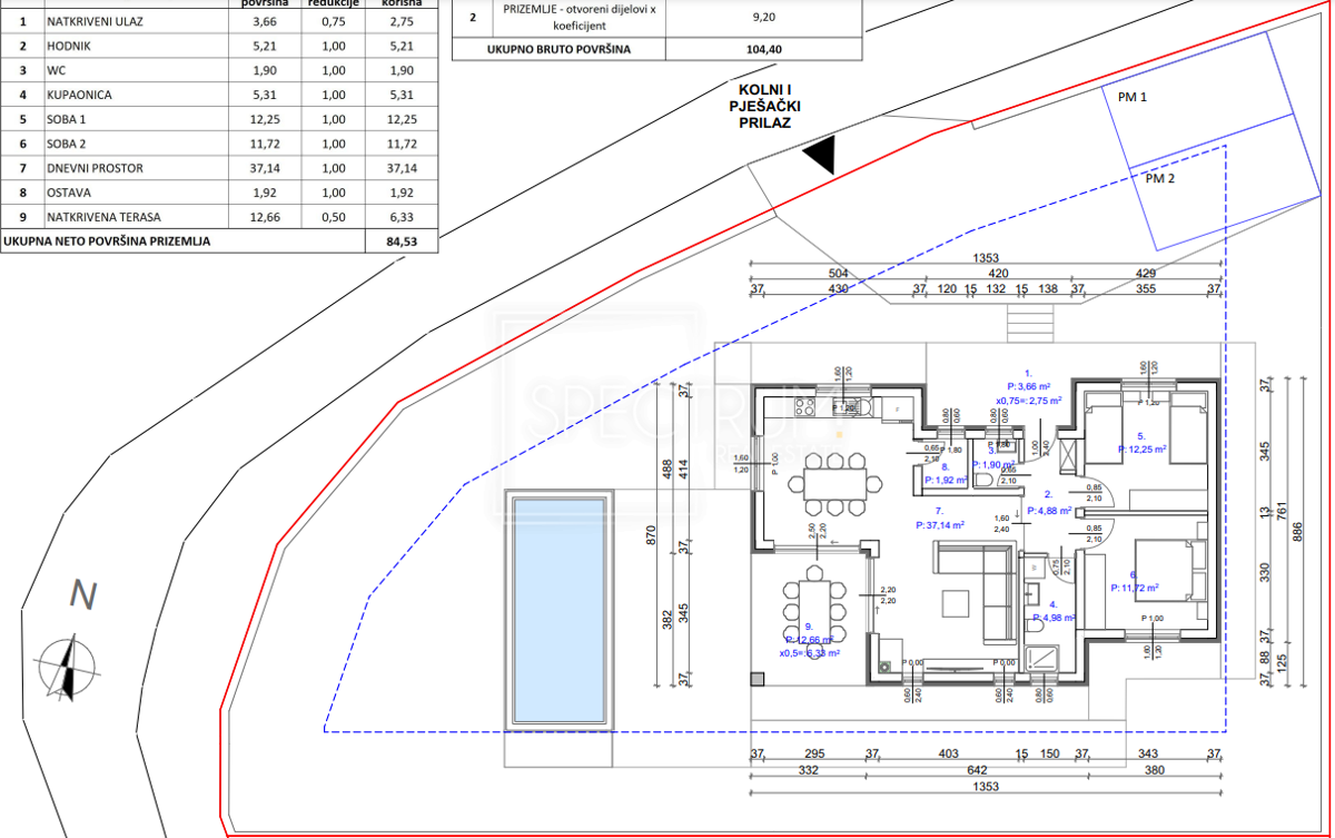 Zona Sanvincenti, terreno con concessione edilizia