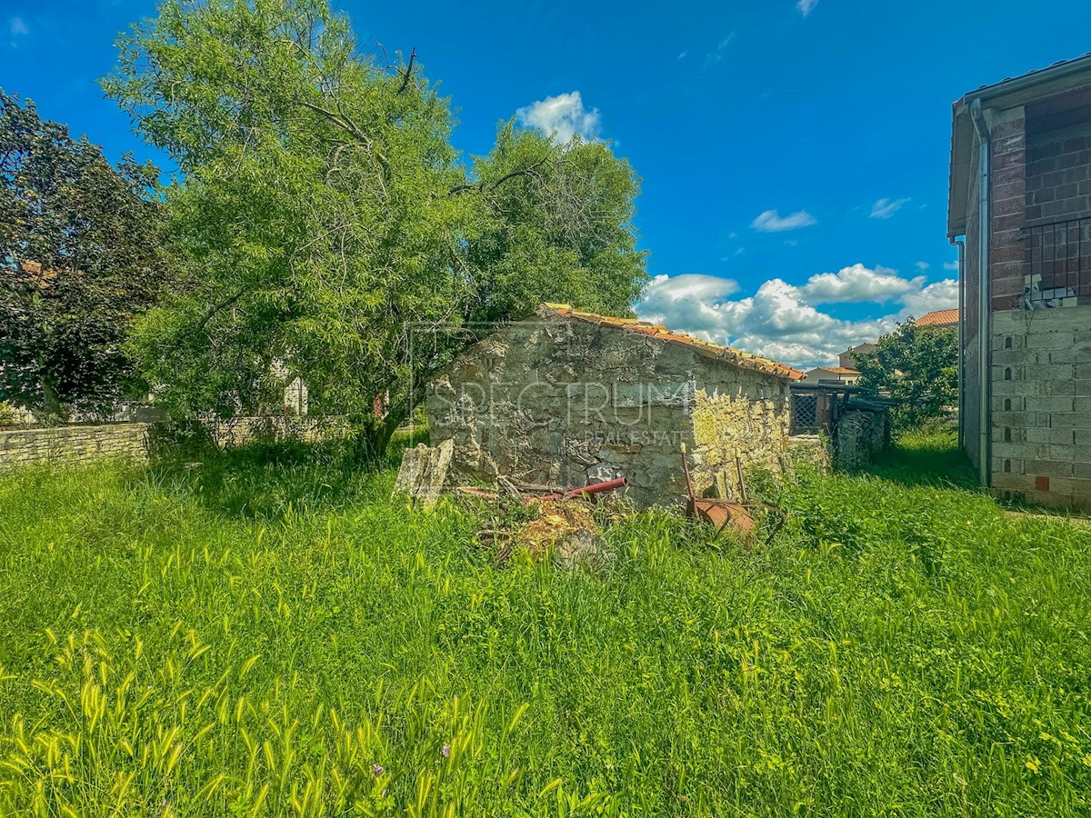 Zona Verteneglio, casa in pietra con cortile