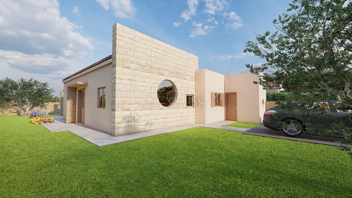 Zona Verteneglio, moderna casa bifamiliare con piscina