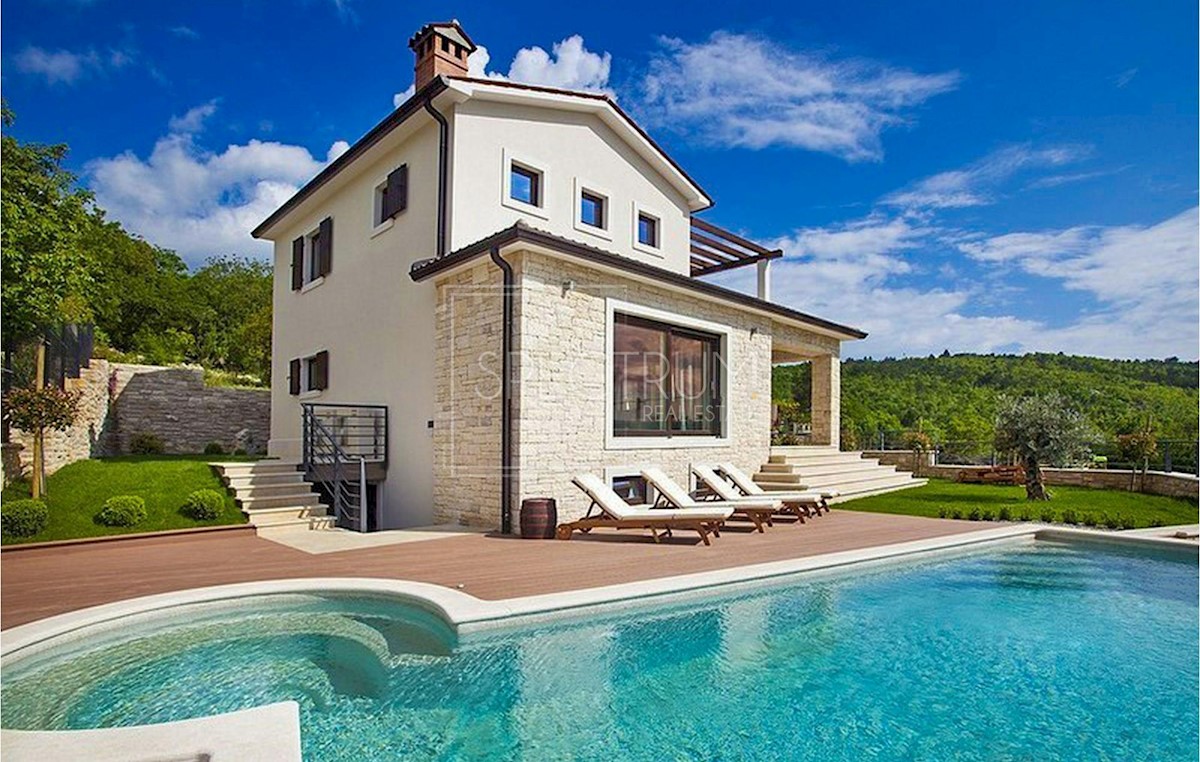 Zona Labin, villa moderna con bellissima vista sul mare!