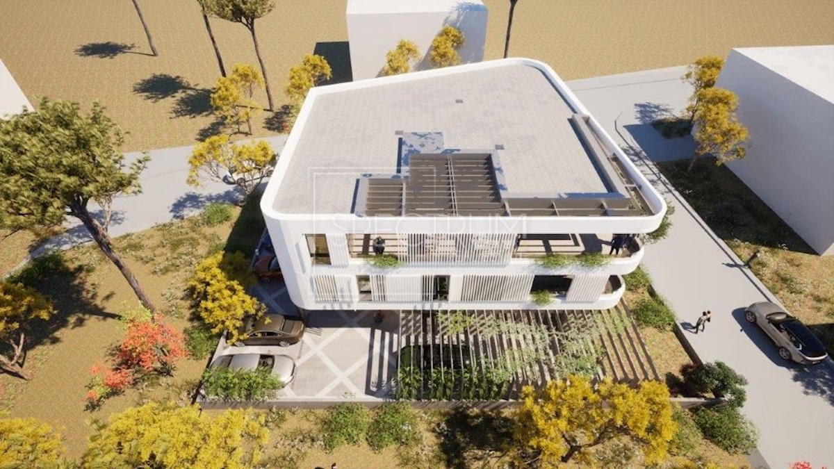 Umago, nuova costruzione, appartamento con vista mare