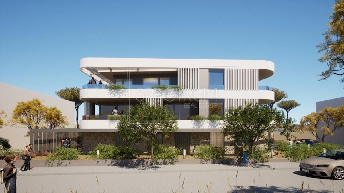 Umago, nuova costruzione, appartamento con vista mare