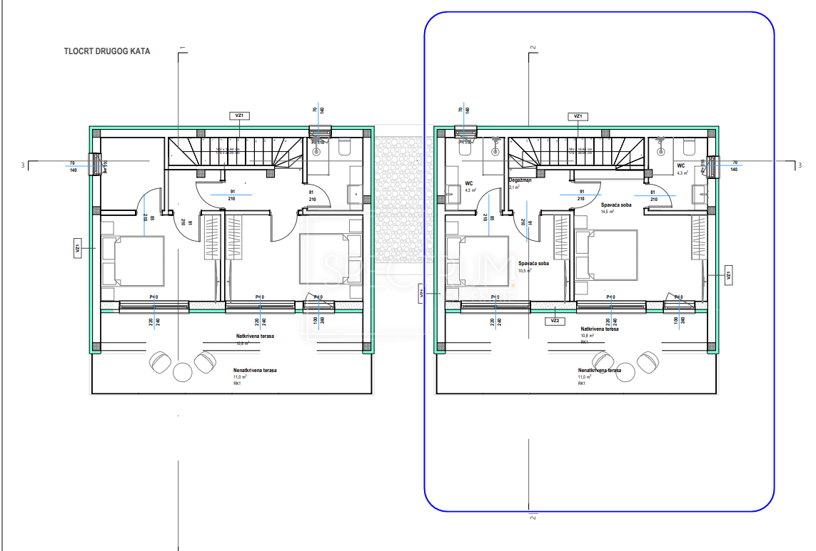 Zona Parenzo, nuova costruzione, appartamento con vista mare