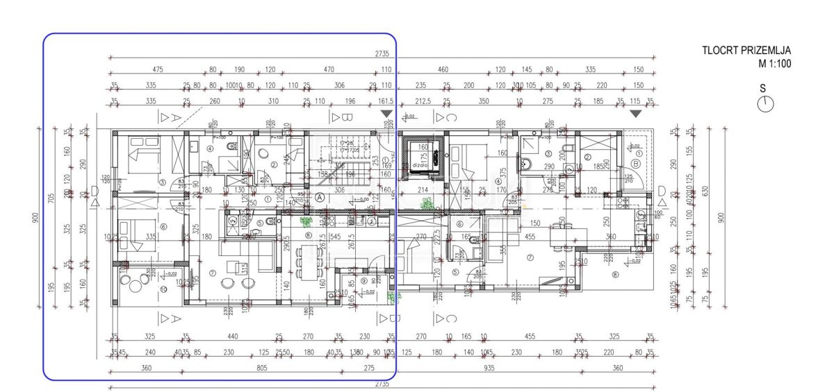 Torre, spazioso appartamento al piano terra con giardino