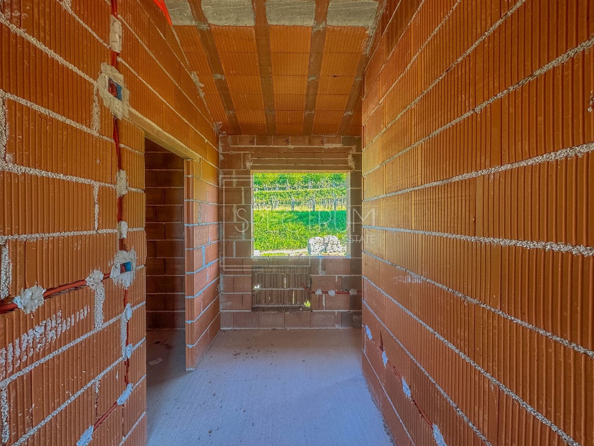 Dintorni di Buie, villa con piscina e vista sui vigneti