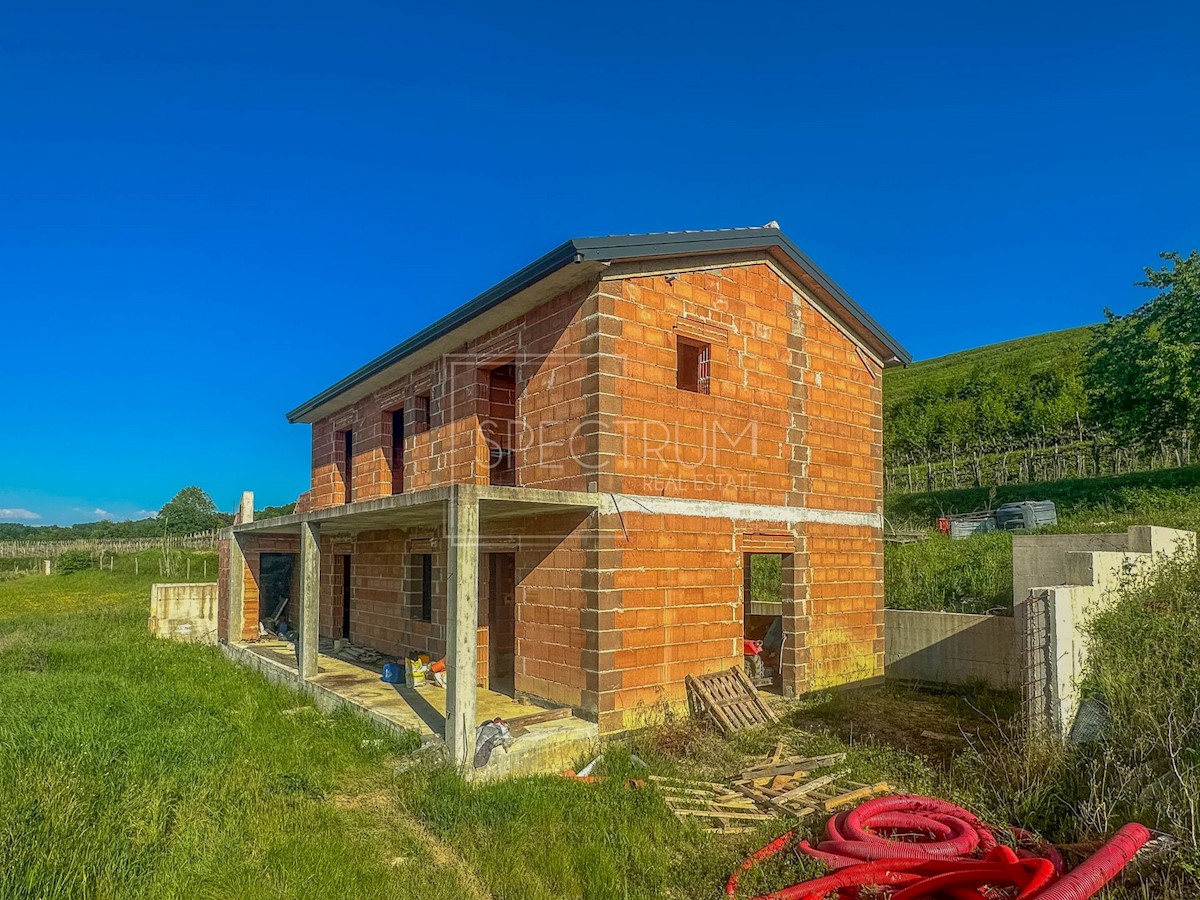 Dintorni di Buie, villa con piscina e vista sui vigneti