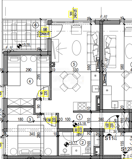 Pola, nuova costruzione, appartamento con potenziale