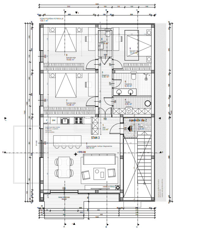 Fontane, appartamento mansardato di qualità e confortevole