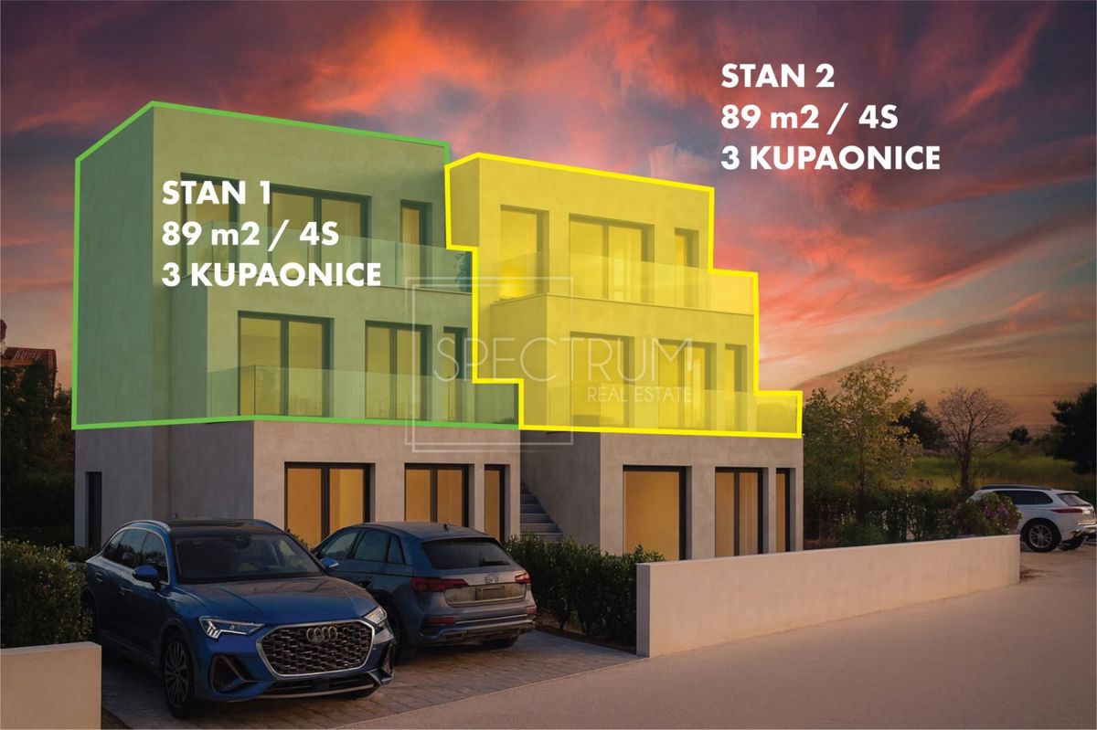 Zona Parenzo, appartamento a due piani con vista mare