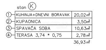 Torre, nuova costruzione, appartamento al 3° piano