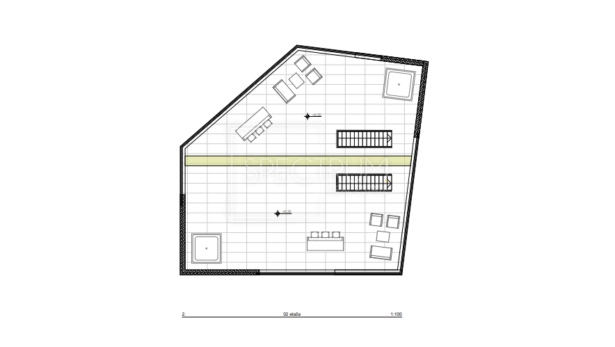 Zona Parenzo, nuovo edificio, appartamento con terrazza sul tetto