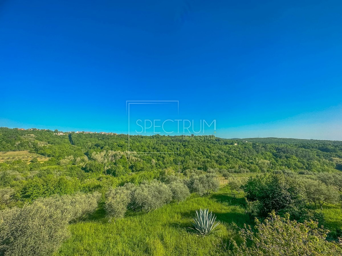 Dintorni di Buie, una villa con piscina e una bellissima vista