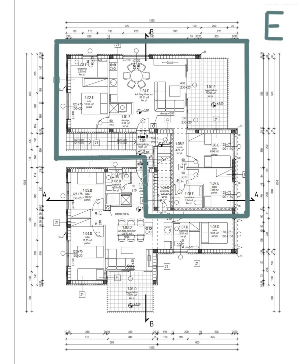 Zona Parenzo, appartamento moderno con terrazza sul tetto