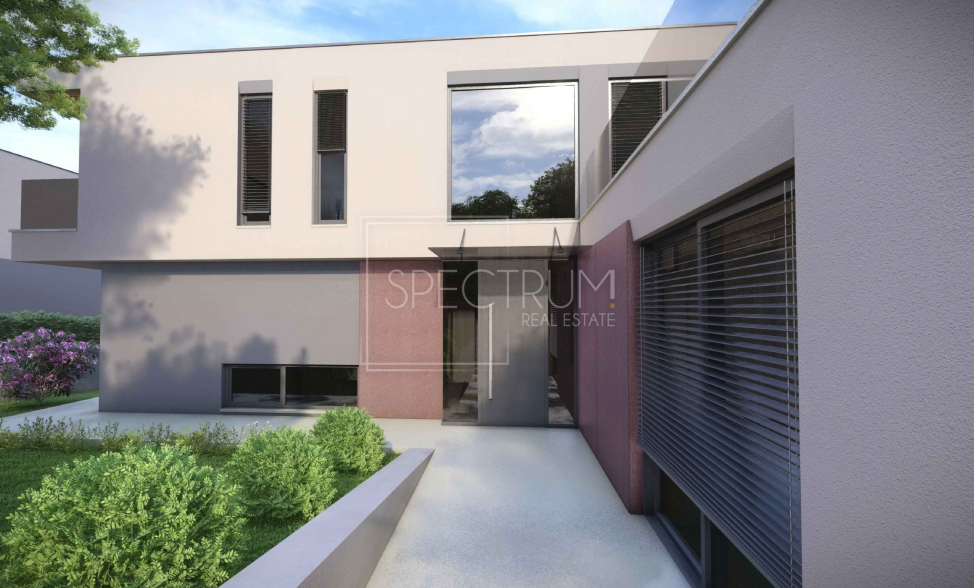 Zona di Albona, nuova costruzione, villa con piscina e centro benessere