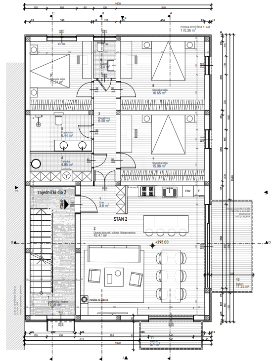 Fontane, moderno appartamento al 1° piano