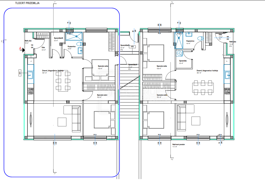 Zona Parenzo, moderno appartamento al piano terra
