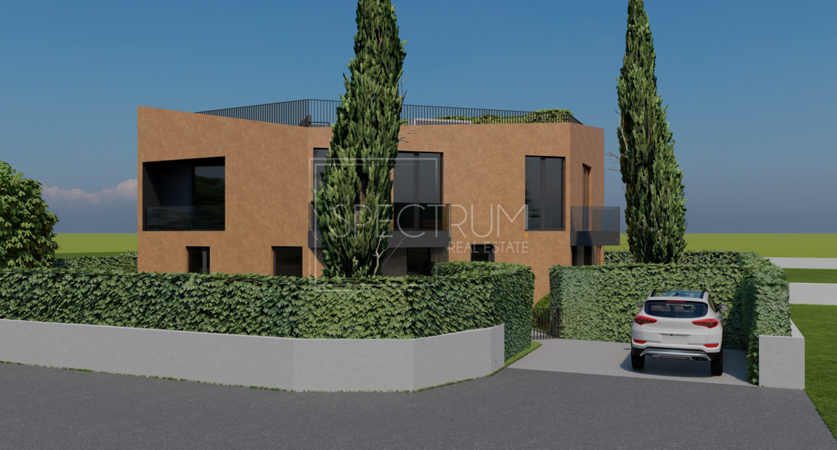 Zona Parenzo, nuova costruzione, appartamento con giardino