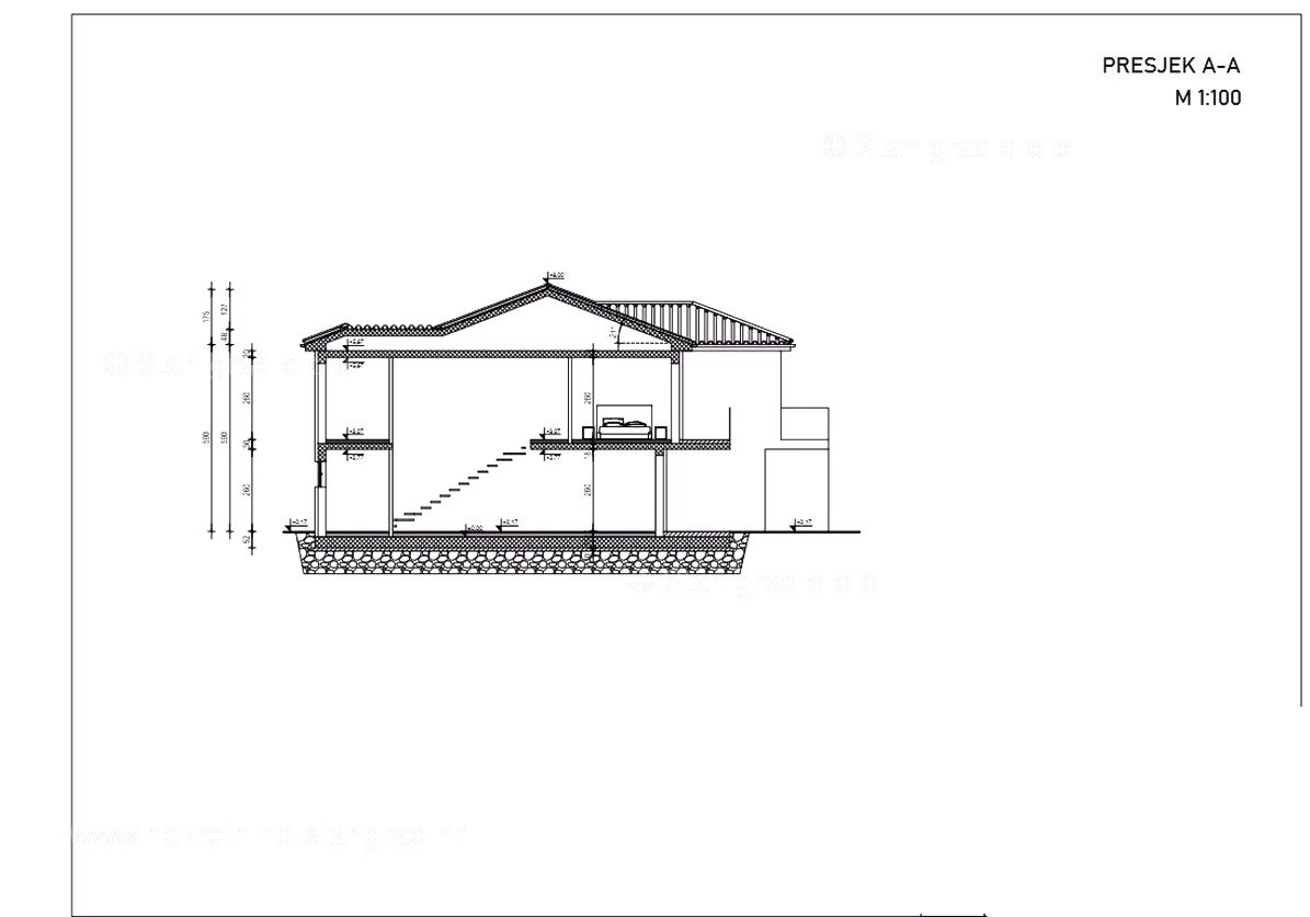 Malinska, terreno edificabile con progettazione concettuale e vista!