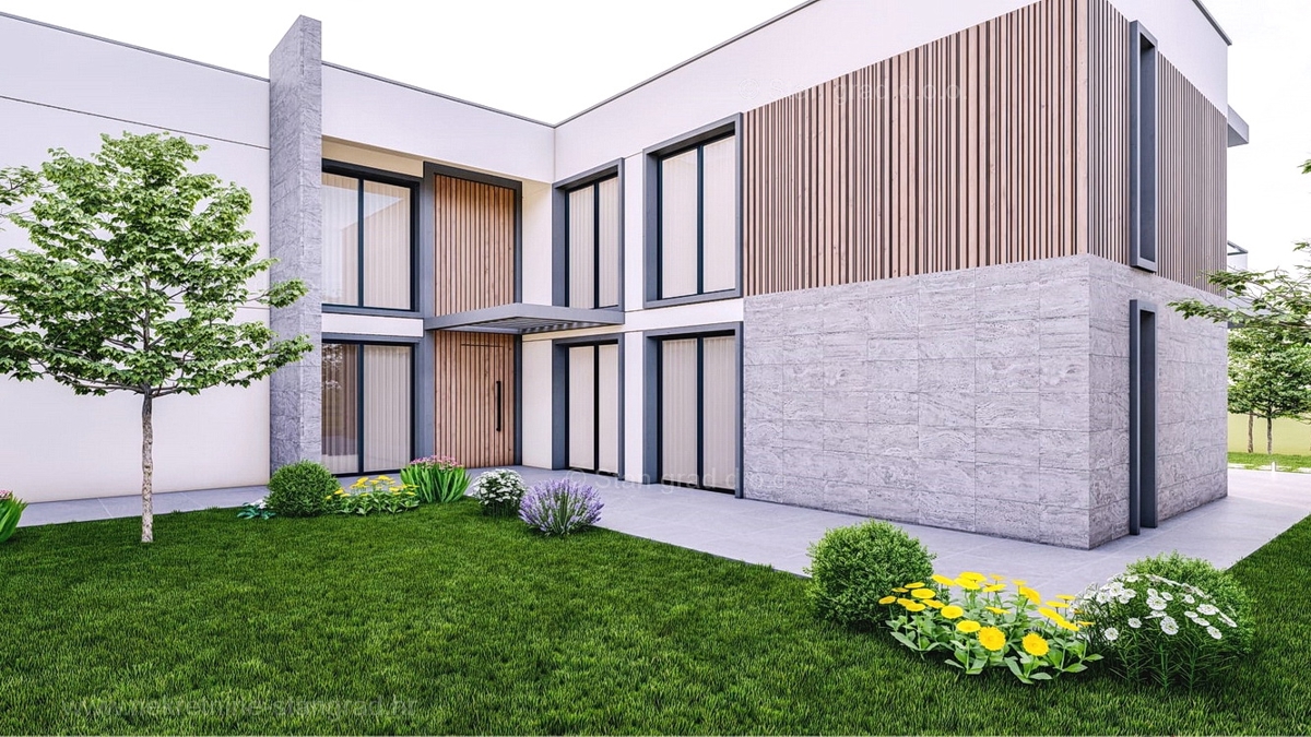 Zona di Krk, bellissimo appartamento al 1° piano con giardino e piscina, in vendita!