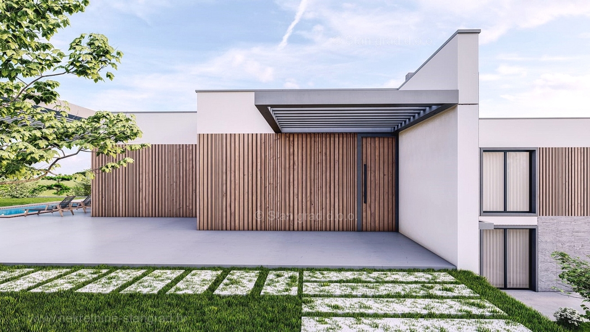 Zona di Krk, bellissimo appartamento al 1° piano con giardino e piscina, in vendita!