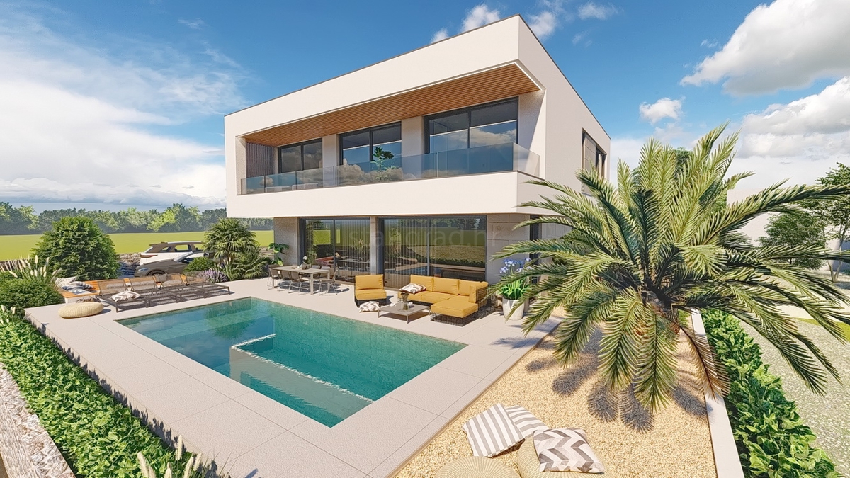 Zona di Krk, terreno edificabile idoneo con progetto e permesso di costruire!