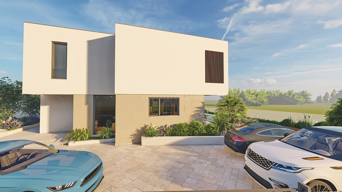 Zona di Krk, terreno edificabile idoneo con progetto e permesso di costruire!