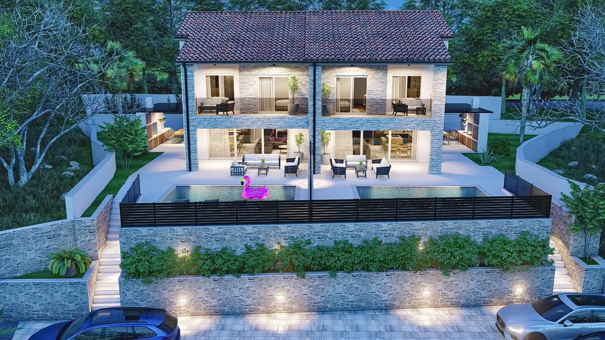 Malinska, bella casa con piscina in una posizione tranquilla!