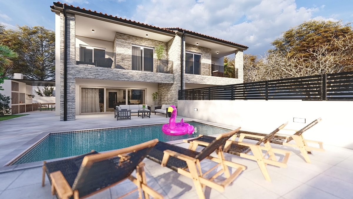 Malinska, bella casa con piscina in una posizione tranquilla!