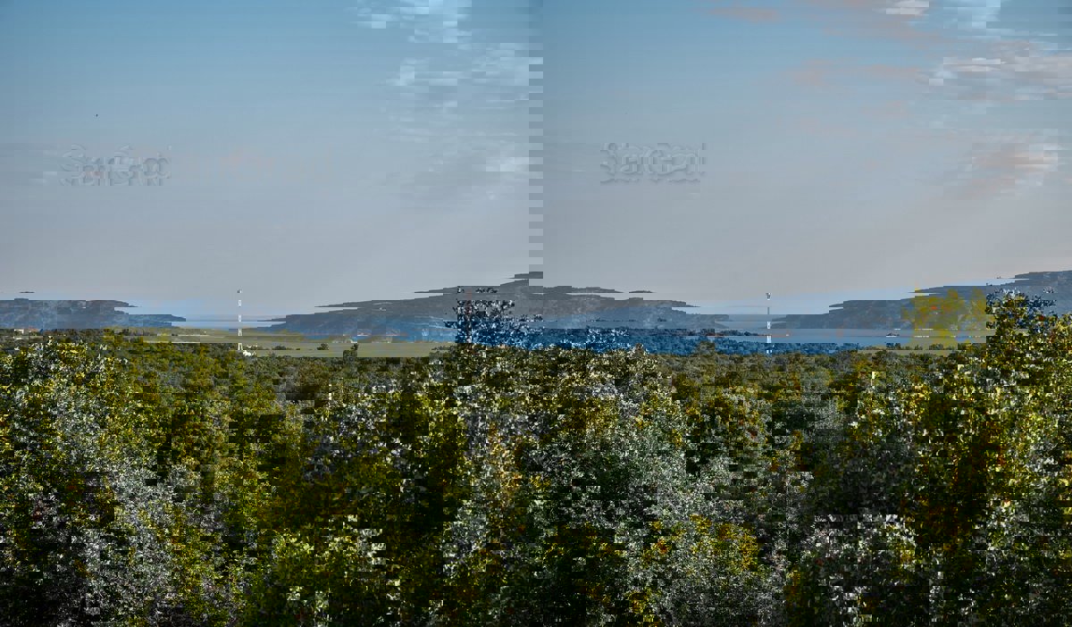 Krk, dintorni, una villa dal design moderno con 4 unità abitative e una bellissima vista sul mare