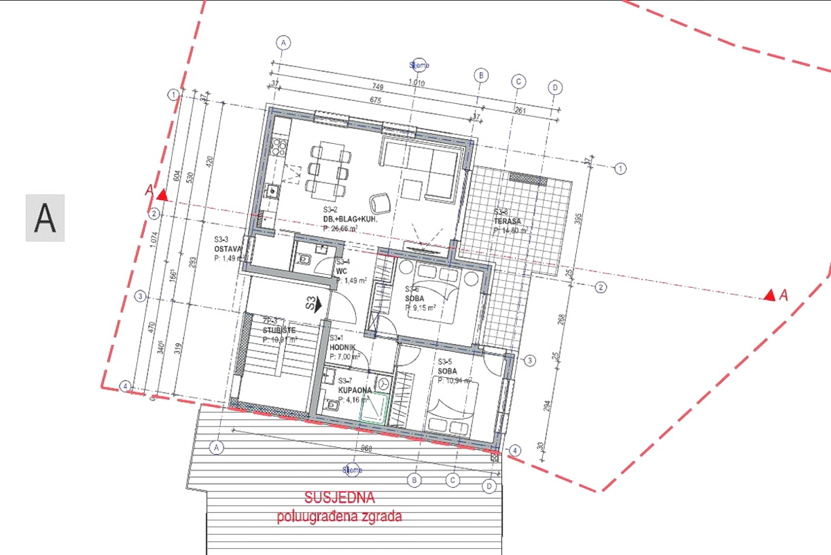 Šilo, appartamento con due camere da letto in un nuovo edificio vicino al mare!