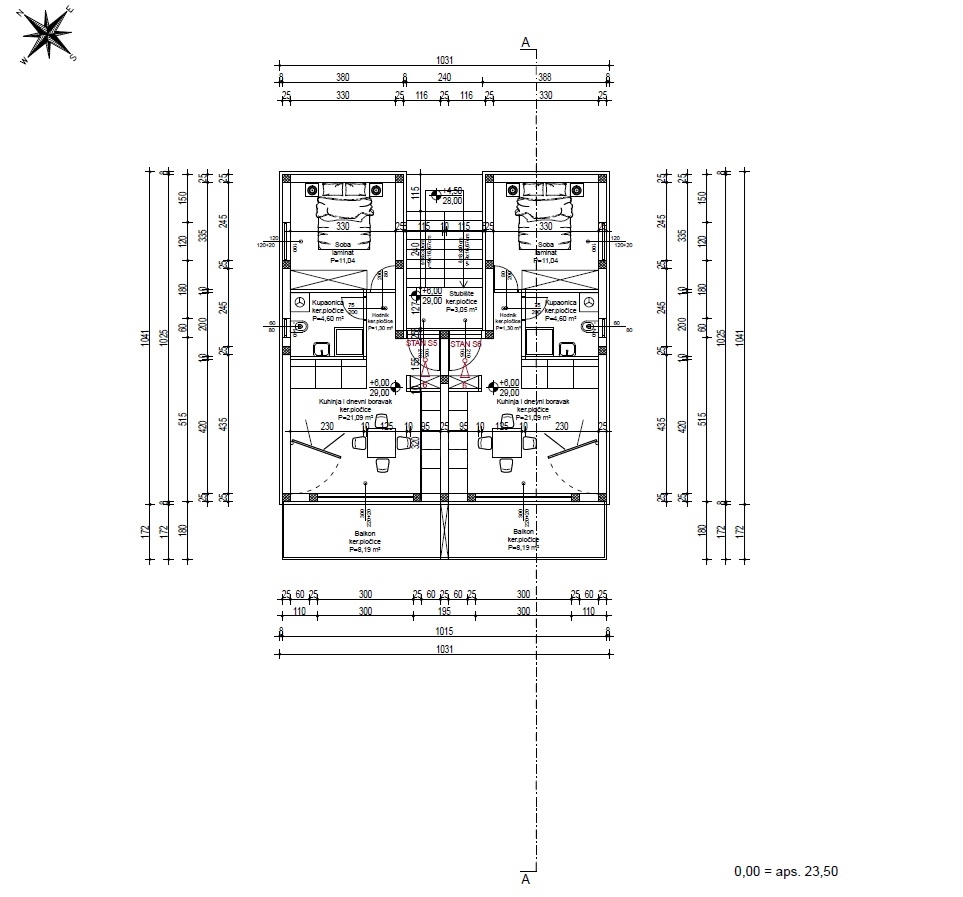 Omišalj, nuovo appartamento al 2° piano in top posizione, a 30 m dalla spiaggia!