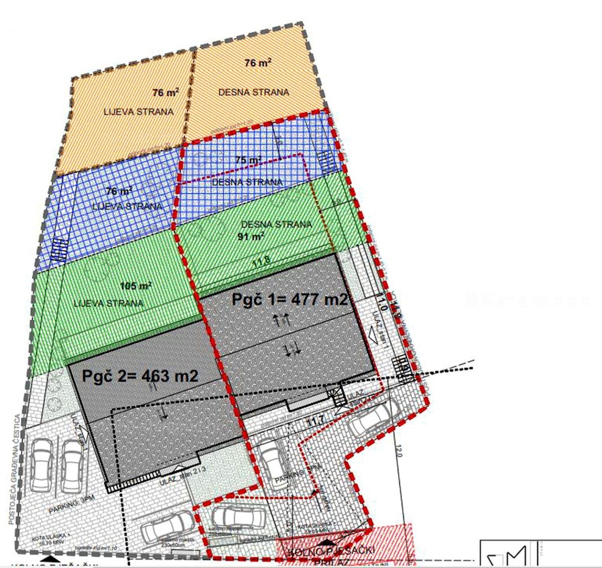 Uvala Soline, nuova costruzione, appartamento su due piani con vista