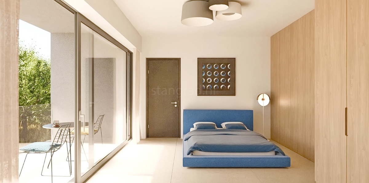 Zona di Krk, nuova villetta bifamiliare con piscina e vista mare!