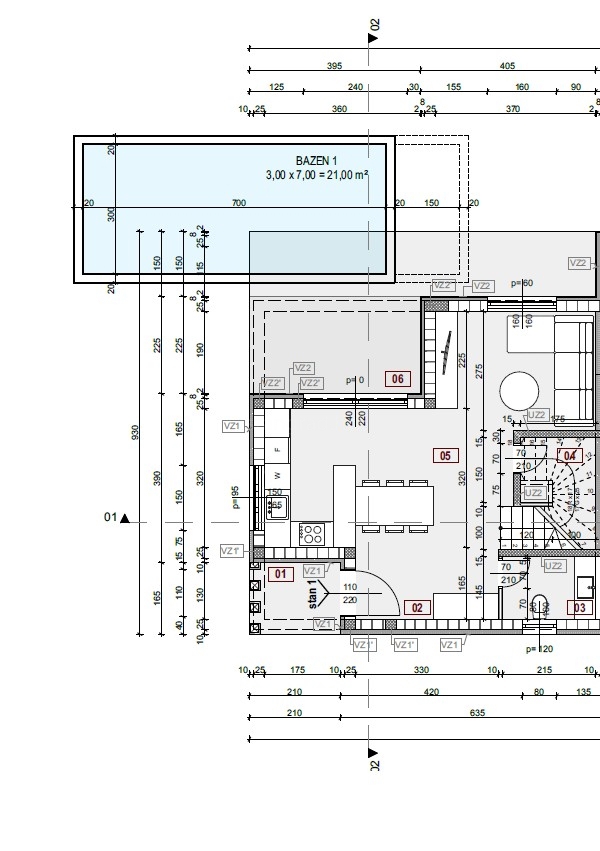 Zona di Malinska, casa bifamiliare con piscina in posizione tranquilla!