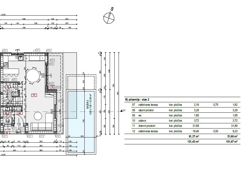 Zona Malinska, casa bifamiliare di nuova costruzione con piscina e giardino!