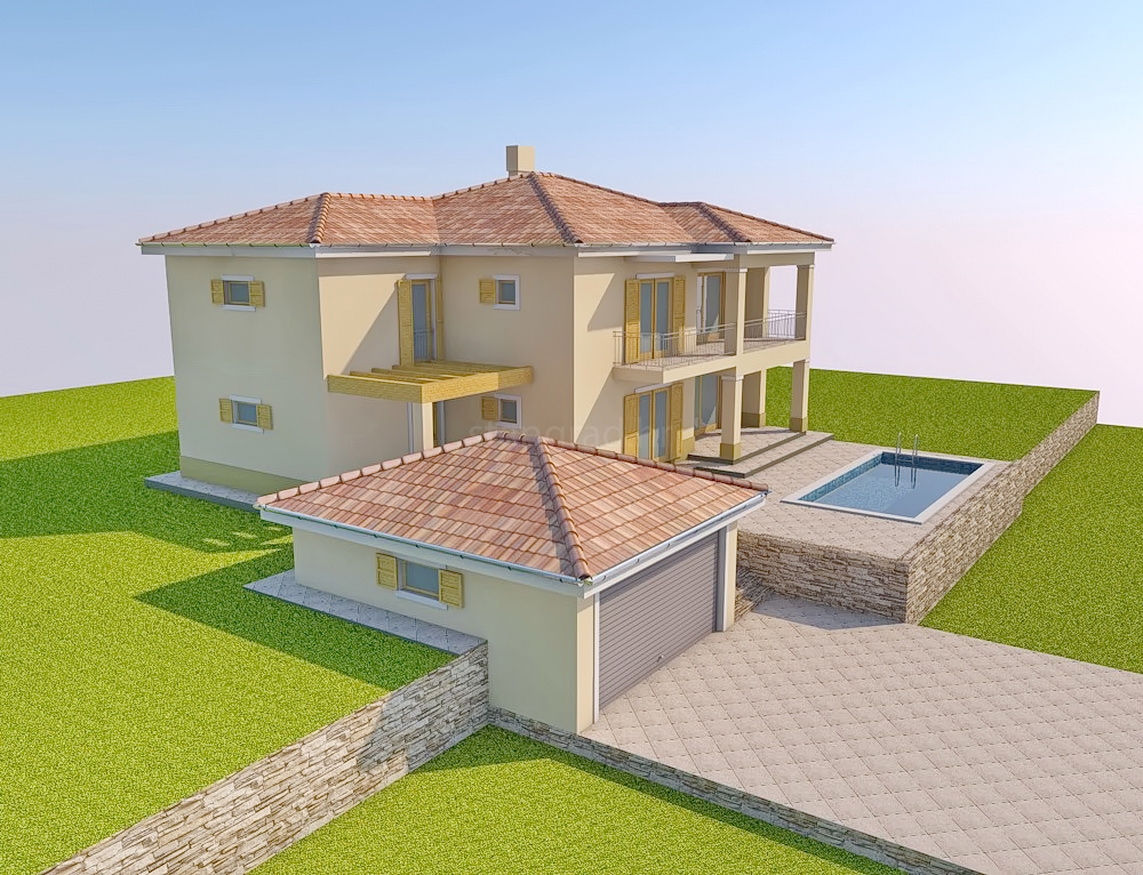 Malinska, terreno edificabile di qualità con documentazione di progetto!