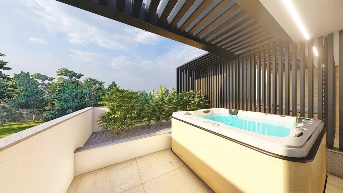 Krk, lussuoso appartamento su tre piani in un moderno edificio di nuova costruzione!