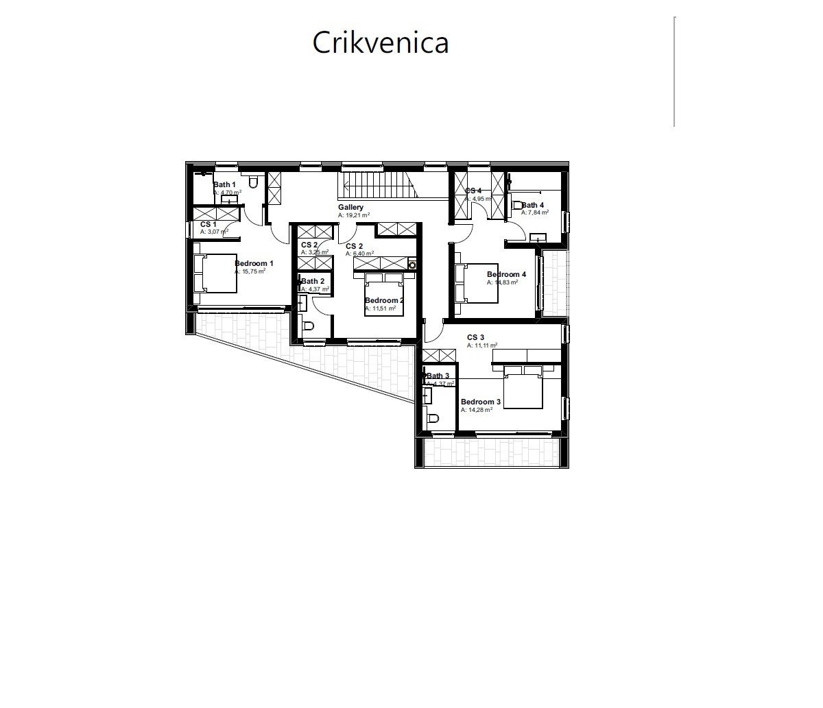 Crikvenica, esclusiva villa in costruzione con vista!