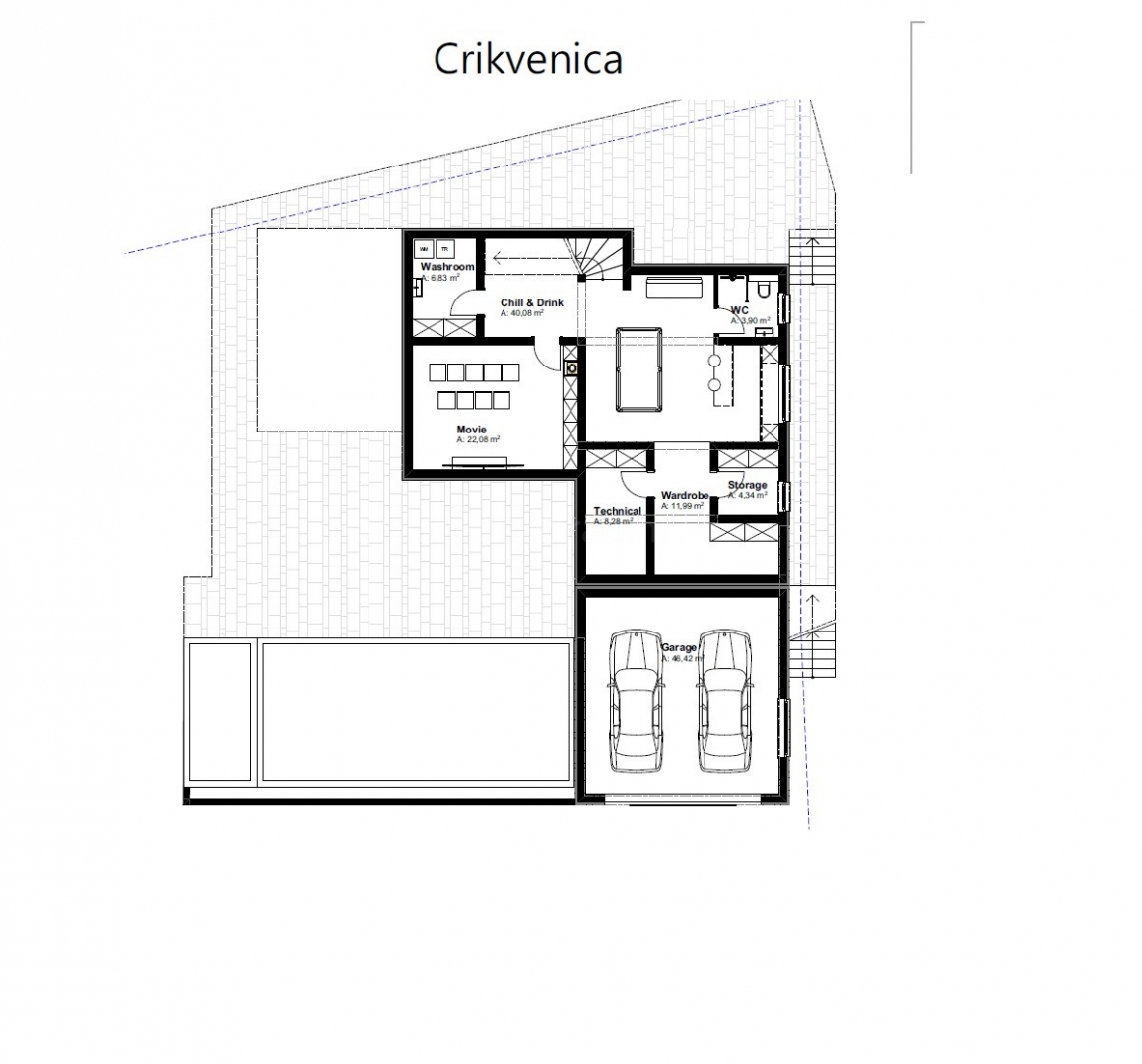 Crikvenica, esclusiva villa in costruzione con vista!