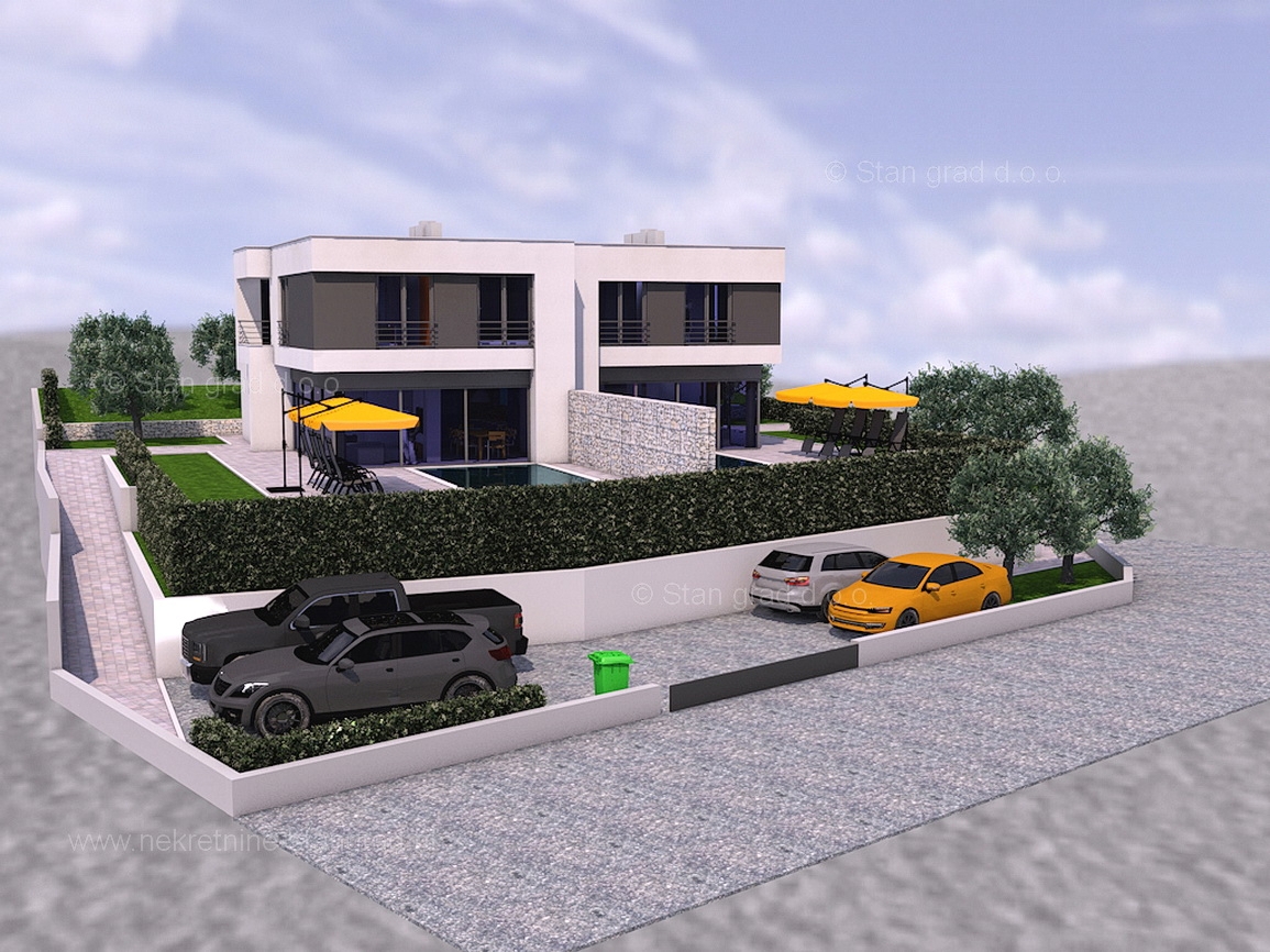 Zona Vrbnik, terreno edificabile con permesso di costruzione!