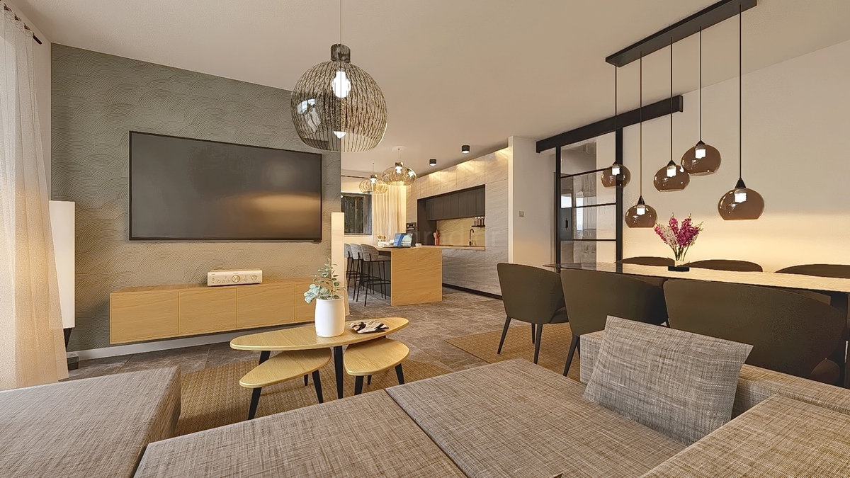 Vrbnik, appartamento con tre camere da letto al 1° piano di un nuovo edificio con vista!