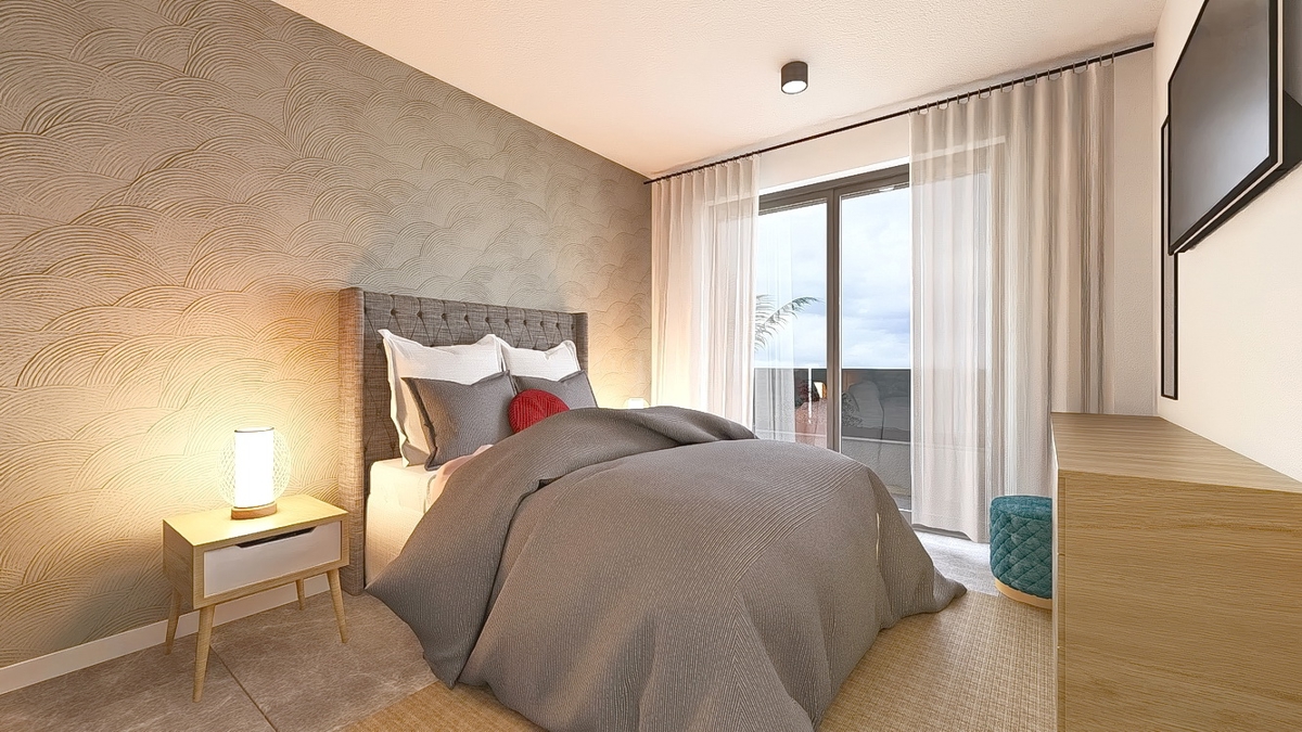 Vrbnik, appartamento con tre camere da letto al 2° piano di un nuovo edificio vicino al mare!